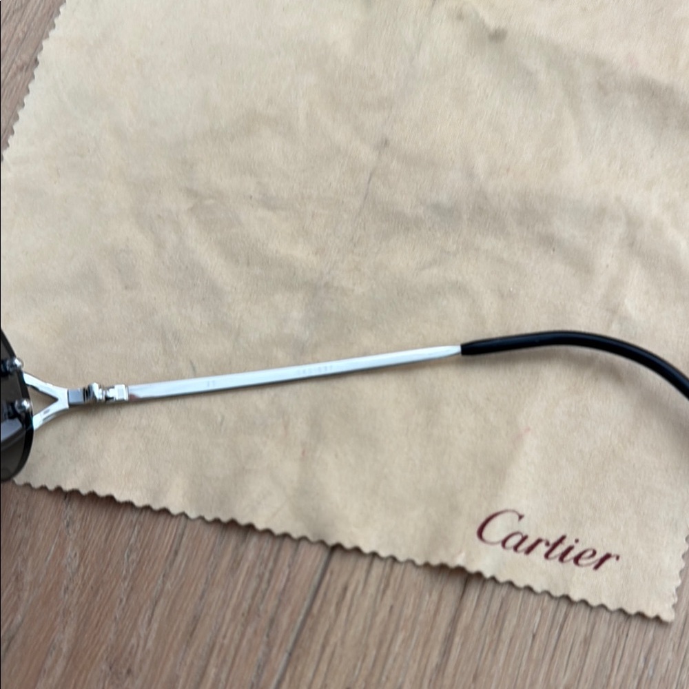 Cartier Sunglasses with Dark Lenses and Red Case - Picture 11 of 11